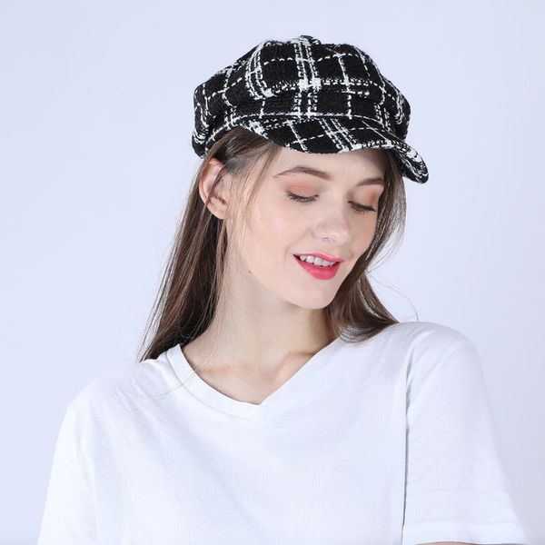 berets autumn winter hat female octagonal fashion dome black beret woman military casual ladies elegant hats, Blue;gray
berets autumn winter hat female octagonal fashion dome black beret woman military casual ladies elegant hats, Blue;gray