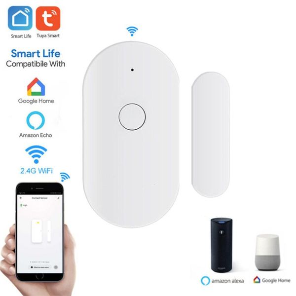 smart home control tuya wifi door sensor window magnetic alarm detector independent products
smart home control tuya wifi door sensor window magnetic alarm detector independent products