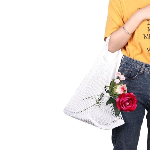 shopping bags practical mesh net bag reusable fruit storage handbag foldable multi color waterproof packaging
shopping bags practical mesh net bag reusable fruit storage handbag foldable multi color waterproof packaging