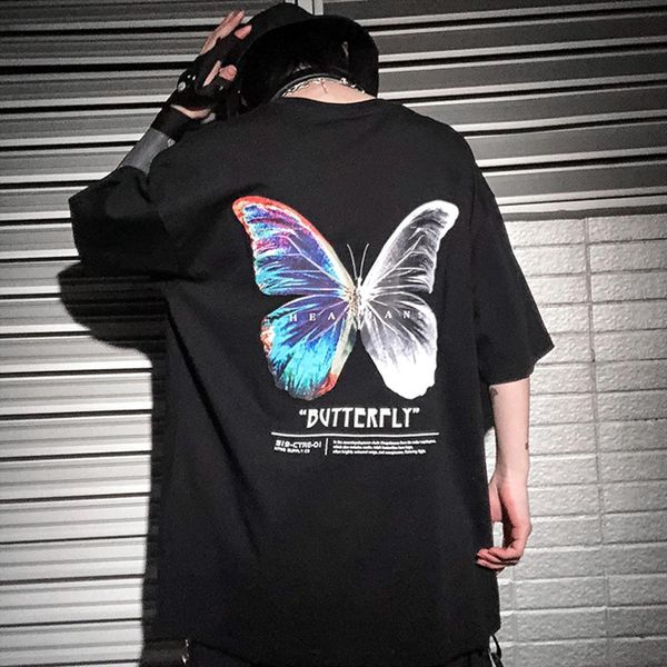 summer butterfly printed oversized mens t shirts harajuku short sleeve loose tees hip hop streetwear casual cotton, White;black
summer butterfly printed oversized mens t shirts harajuku short sleeve loose tees hip hop streetwear casual cotton, White;black