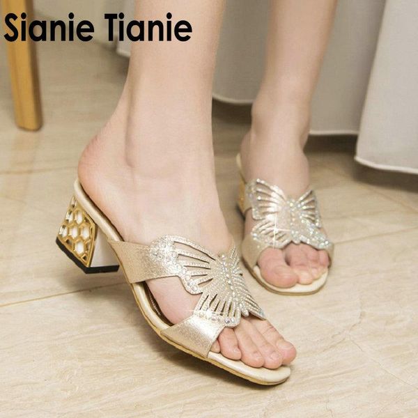 slippers sianie tianie 2021 summer peep toe chunky square high heels woman shoes bling butterfly design female mules slides, Black
slippers sianie tianie 2021 summer peep toe chunky square high heels woman shoes bling butterfly design female mules slides, Black
