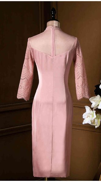 capris runway 2021 autumn women mandarin collar appliques lace patchwork long sleeve midi party pink es, Black;gray
capris runway 2021 autumn women mandarin collar appliques lace patchwork long sleeve midi party pink es, Black;gray