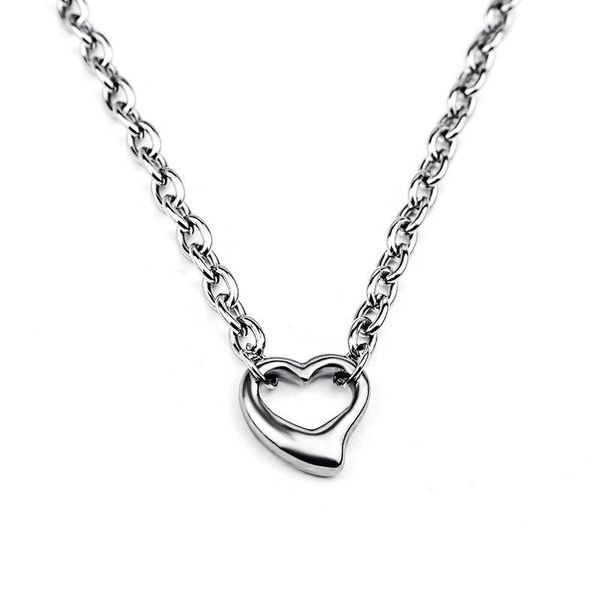 pendant necklaces potcet stainless steel love titanium bracelet necklace geometric fashion retro hip hop party jewelry, Silver
pendant necklaces potcet stainless steel love titanium bracelet necklace geometric fashion retro hip hop party jewelry, Silver