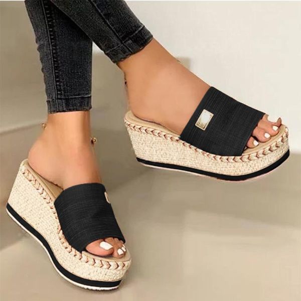 sandals summer wedge women flip flops fashion casual shoes outdoor beach platform high heels slippers ladies, Black
sandals summer wedge women flip flops fashion casual shoes outdoor beach platform high heels slippers ladies, Black