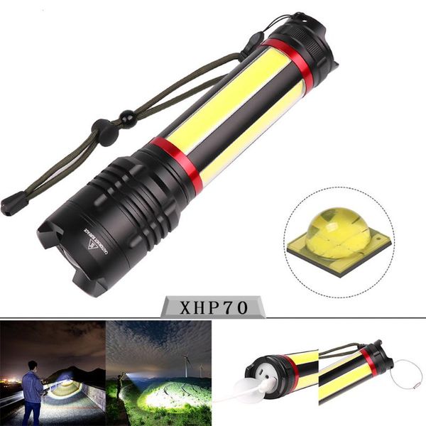 led zoomable torch xhp70 + cob usb rechargeable waterproof lamp ultra bright flashlights torches
led zoomable torch xhp70 + cob usb rechargeable waterproof lamp ultra bright flashlights torches