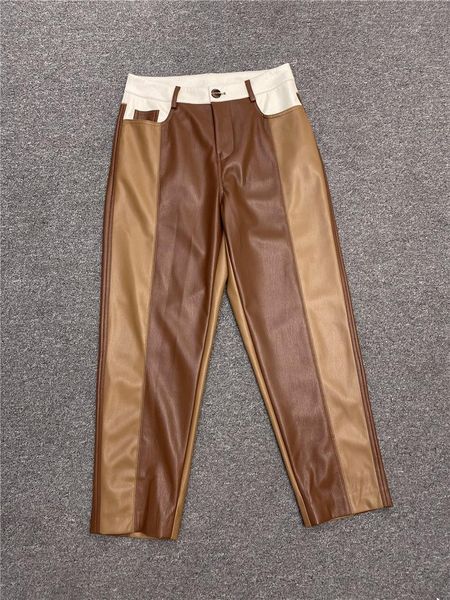 spring fashion woman pants colorblock high waist casual wild lady straight-leg trousers for women women's & capris, Black;white
spring fashion woman pants colorblock high waist casual wild lady straight-leg trousers for women women's & capris, Black;white