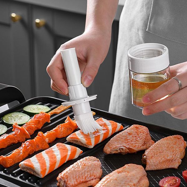 tools & accessories portable silicone oil bottle with brush grill brushes liquid pastry kitchen baking bbq tool temperature resistant
tools & accessories portable silicone oil bottle with brush grill brushes liquid pastry kitchen baking bbq tool temperature resistant