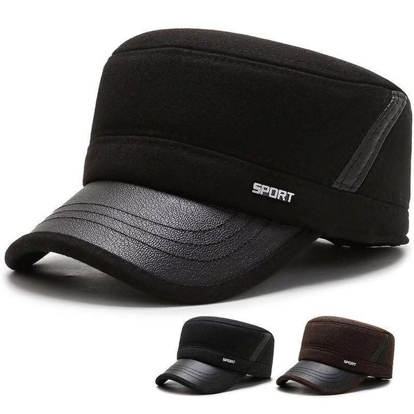 hat men's plush ear protection duck tongue middle-aged elderly leather eaves flat hat warm and cold proof cotton hat winter, Blue;gray
hat men's plush ear protection duck tongue middle-aged elderly leather eaves flat hat warm and cold proof cotton hat winter, Blue;gray