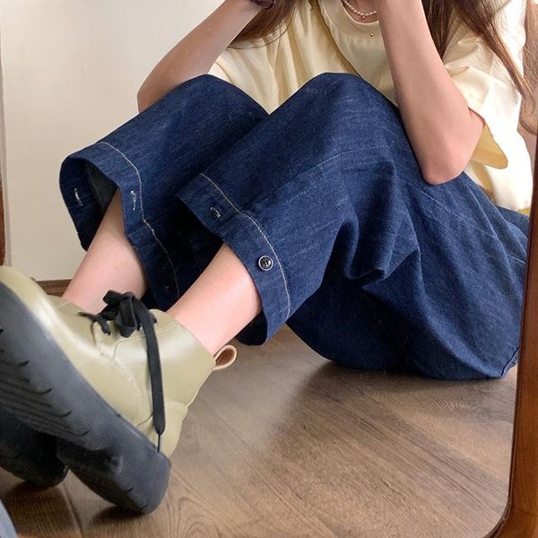 women's jeans s-xl summer korean style loose women ankle length denim pants casual high waist straight for womens (72862), Blue
women's jeans s-xl summer korean style loose women ankle length denim pants casual high waist straight for womens (72862), Blue