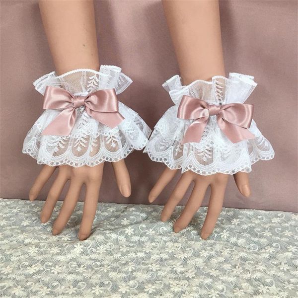 five fingers gloves multicolor sweet lolita hand wrist cuffs bowknot lace trim maid cosplay accessories for women girl party, Blue;gray
five fingers gloves multicolor sweet lolita hand wrist cuffs bowknot lace trim maid cosplay accessories for women girl party, Blue;gray