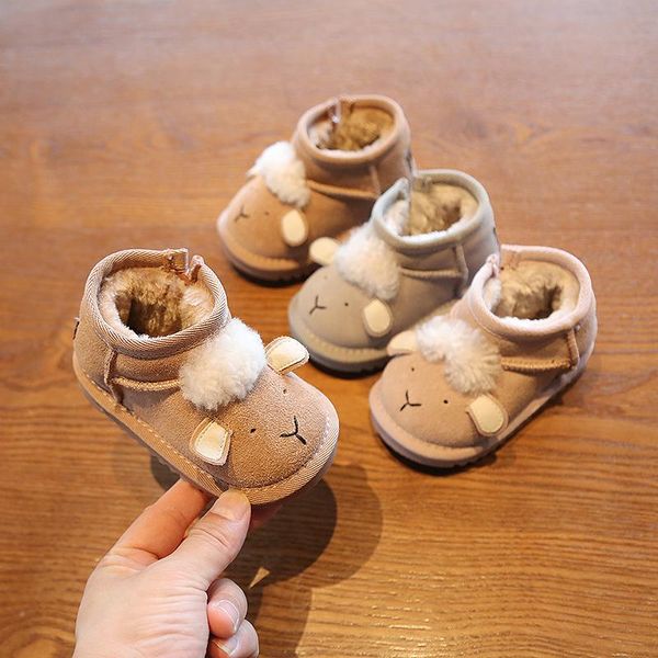 boots winter baby boys girls snow toddler cotton-padded shoes cute cartoon sheep genuine leather, Black;grey
boots winter baby boys girls snow toddler cotton-padded shoes cute cartoon sheep genuine leather, Black;grey