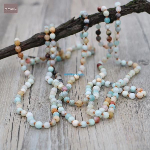 pendant necklaces edothalia 6mm faceted amazonite stone knotted beads necklace for women girls gift statement 185cm long handmade jewelry, Silver
pendant necklaces edothalia 6mm faceted amazonite stone knotted beads necklace for women girls gift statement 185cm long handmade jewelry, Silver