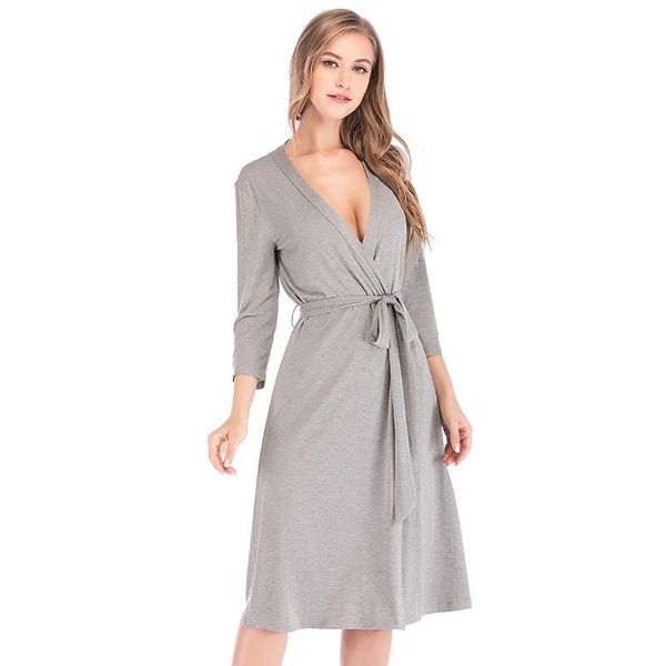 women's sleepwear women robe night wear solid spring autumn casual modal bathrobe belt elegant female bathroom spa robes ma50215, Black;red
women's sleepwear women robe night wear solid spring autumn casual modal bathrobe belt elegant female bathroom spa robes ma50215, Black;red