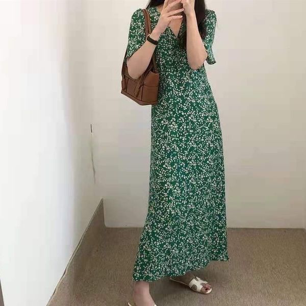 casual dresses french vintage floral gentle all-match v-neck ladies korean elegant fashion a-line short-sleeved yyje, Black;gray
casual dresses french vintage floral gentle all-match v-neck ladies korean elegant fashion a-line short-sleeved yyje, Black;gray