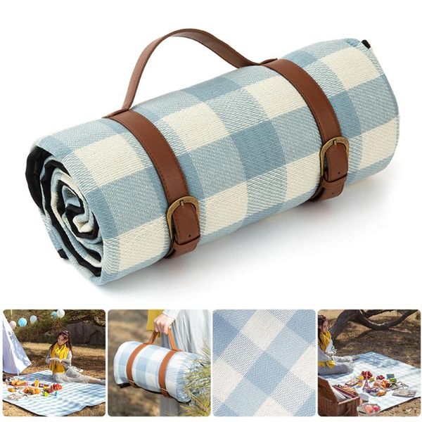 outdoor pads 200x150cm blue grid picnic blanket portable foldable mat waterproof sand-proof camping mattress equipment
outdoor pads 200x150cm blue grid picnic blanket portable foldable mat waterproof sand-proof camping mattress equipment