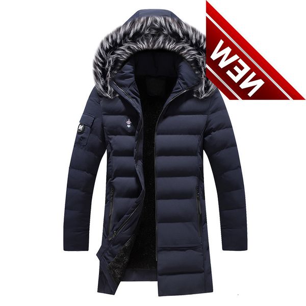 2019 newly fashion winter jacket men fur collar hooded long coat velvet warm parka thick outwear casual windproof trench, Black
2019 newly fashion winter jacket men fur collar hooded long coat velvet warm parka thick outwear casual windproof trench, Black