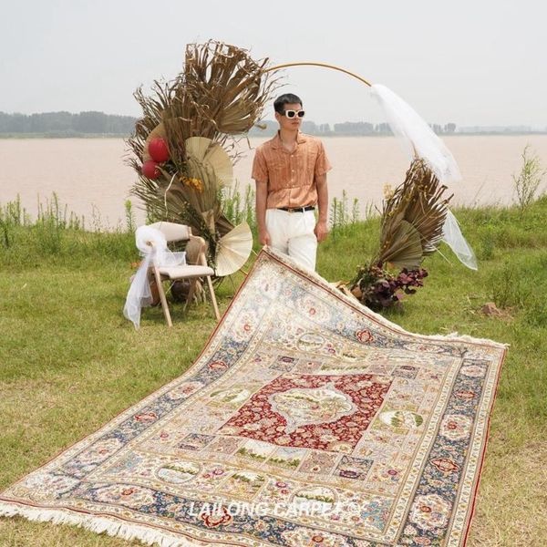 carpets 6'x9' red traditional persian silk carpet nain hand made tabriz rug (sl179a 6x9)
carpets 6'x9' red traditional persian silk carpet nain hand made tabriz rug (sl179a 6x9)