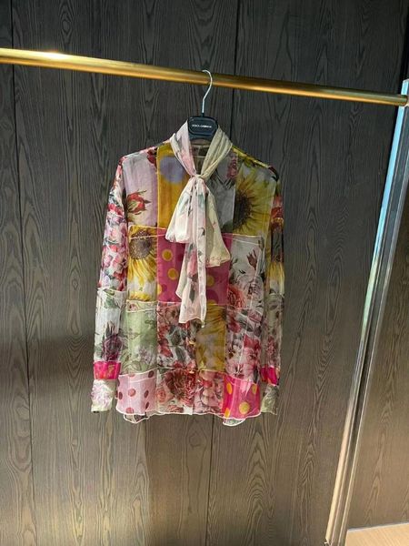 women's blouses & shirts 2021 autumn/winter silk organza patchwork blouse fabric button up shirt drop, White
women's blouses & shirts 2021 autumn/winter silk organza patchwork blouse fabric button up shirt drop, White