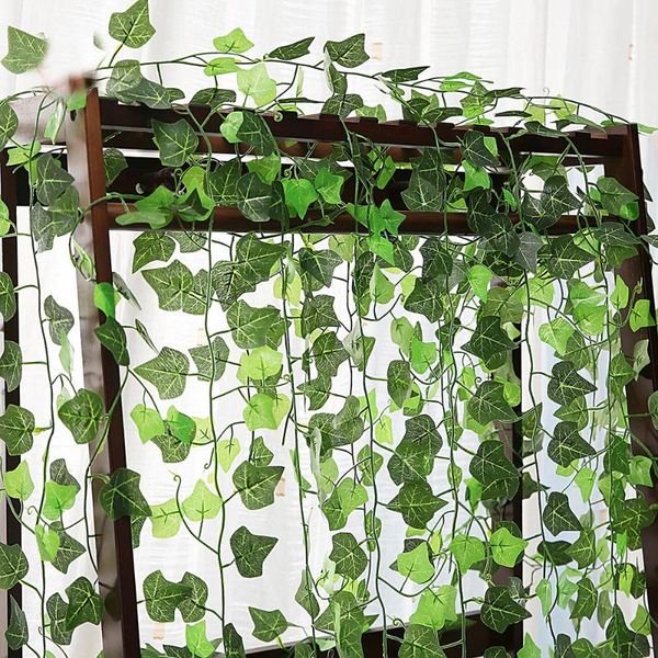 1pcs 230cm artificial hanging leaf garland plants boston ivy vine diy for home wedding party birthday garden decoration decorative flowers &
1pcs 230cm artificial hanging leaf garland plants boston ivy vine diy for home wedding party birthday garden decoration decorative flowers &