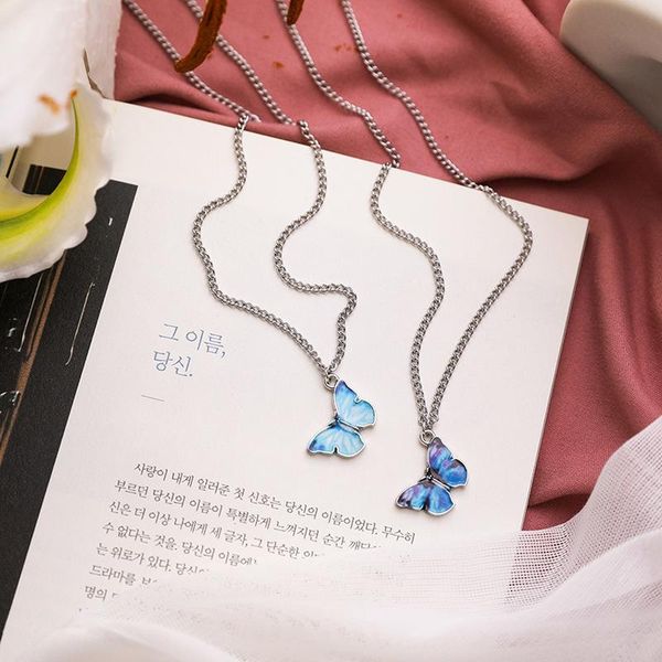 korean style girl clavicle chain simple individuality blue butterfly pendant necklace for women fashion jewelry accessories chokers, Golden;silver
korean style girl clavicle chain simple individuality blue butterfly pendant necklace for women fashion jewelry accessories chokers, Golden;silver