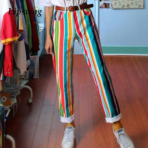 women's pants & capris vintage rainbow striped print autumn winter mid waist women trousers pantalon fashion casual pocket long streetw, Black;white
women's pants & capris vintage rainbow striped print autumn winter mid waist women trousers pantalon fashion casual pocket long streetw, Black;white