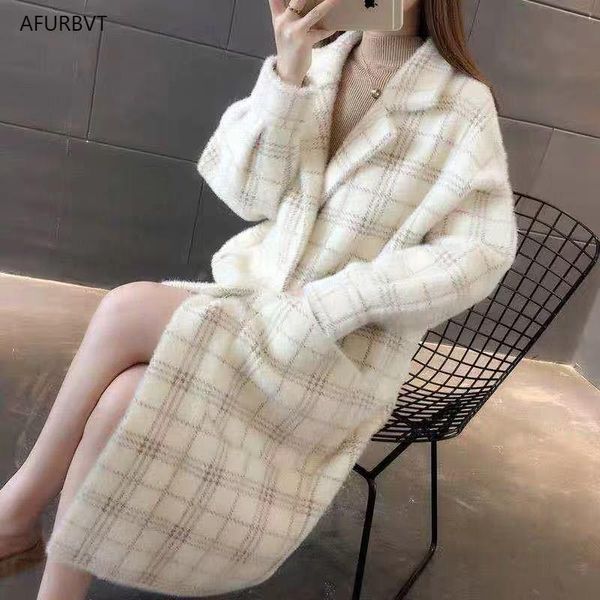 women's fur & faux 2021 fashion mink coats autumn and winter jacket loose large size long knit cardigan coat female thickening plus, Black
women's fur & faux 2021 fashion mink coats autumn and winter jacket loose large size long knit cardigan coat female thickening plus, Black