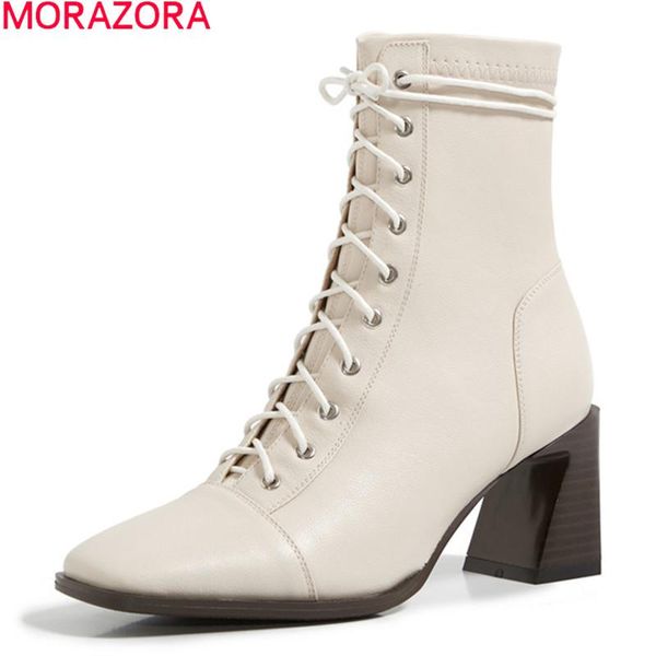 boots morazora 2021 big size 33-41 ankle genuine leather fashion women thick high heels square toe ladies shoes, Black
boots morazora 2021 big size 33-41 ankle genuine leather fashion women thick high heels square toe ladies shoes, Black