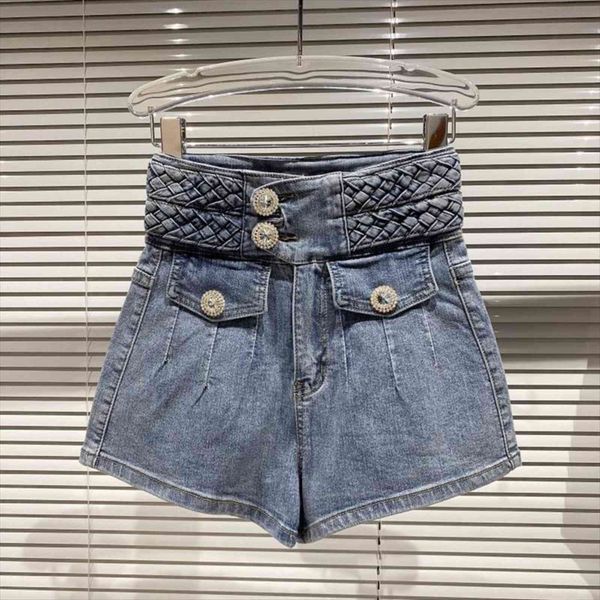 spring denim double button women short high waist diamond shining knitting, White;black
spring denim double button women short high waist diamond shining knitting, White;black