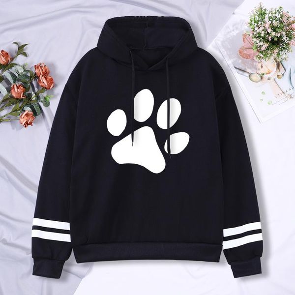 men's hoodies & sweatshirts white puppy prints hooded stripe cuffs autumn hoodie street casual warm pullover clothes unisex, Black
men's hoodies & sweatshirts white puppy prints hooded stripe cuffs autumn hoodie street casual warm pullover clothes unisex, Black