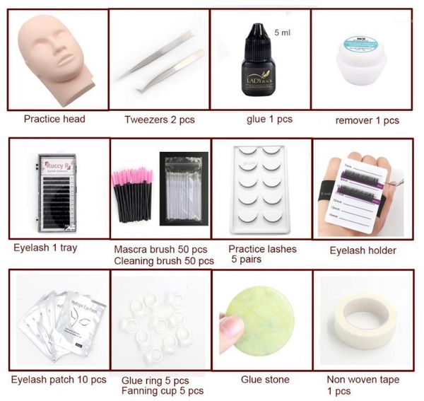 eyelashes extension starter exercise training kits practice mannequin head set eyelash tools kit eye lashes grafting1
eyelashes extension starter exercise training kits practice mannequin head set eyelash tools kit eye lashes grafting1