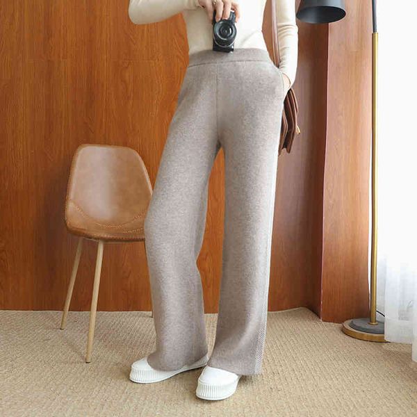 capris women's soft, comfortable, knitted pants thicken leg pant 2021 female winter 100% cashmere wool, Black;white
capris women's soft, comfortable, knitted pants thicken leg pant 2021 female winter 100% cashmere wool, Black;white
