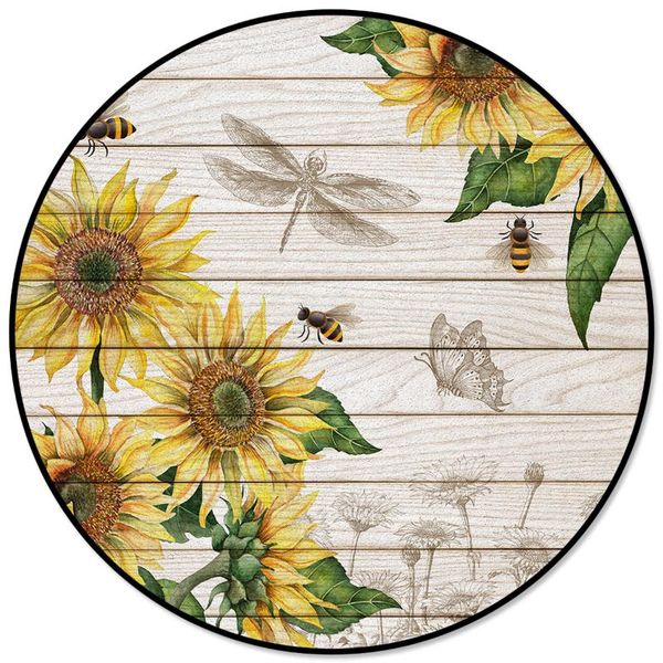 carpets sunflower american bee vintage wood texture round rug for living room bedroom chair floor mats kid doormat
carpets sunflower american bee vintage wood texture round rug for living room bedroom chair floor mats kid doormat