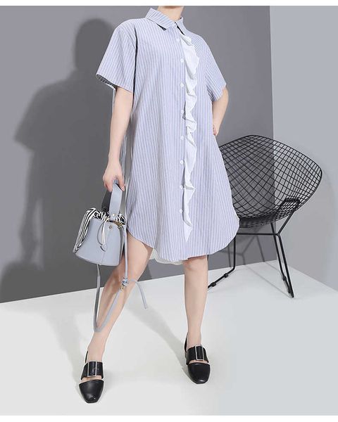 summer office lady turn down collar fashion striped shirt chiffon dresses women 210615, Black;gray
summer office lady turn down collar fashion striped shirt chiffon dresses women 210615, Black;gray