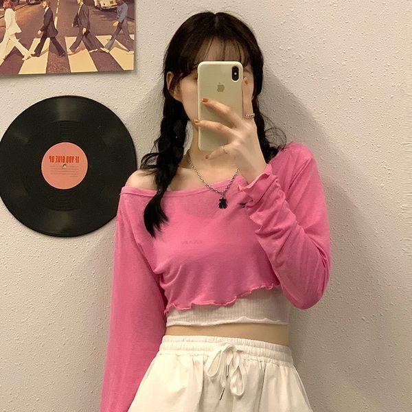 3 colors summer korean style slim long sleeve t-shirts womens tee shirt femme women sun protection crop (x1463) 210423, White
3 colors summer korean style slim long sleeve t-shirts womens tee shirt femme women sun protection crop (x1463) 210423, White