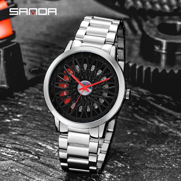 wristwatches sanda 2021 men's wheel watch creative personality hollow sports waterproof contour dial stainless steel p1060, Slivery;brown
wristwatches sanda 2021 men's wheel watch creative personality hollow sports waterproof contour dial stainless steel p1060, Slivery;brown