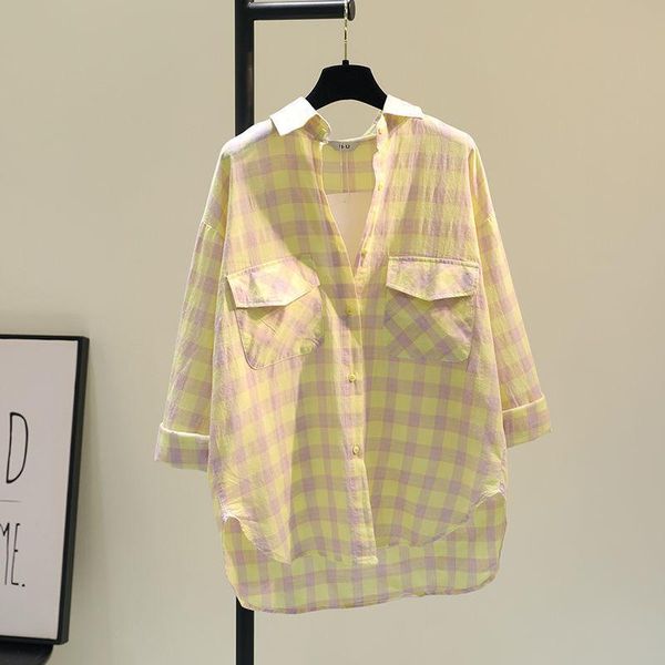 women's jackets summer casual loose jacket plaid sun protection shirt thin coats women lady spring womens fashion outerwear, Black;brown
women's jackets summer casual loose jacket plaid sun protection shirt thin coats women lady spring womens fashion outerwear, Black;brown