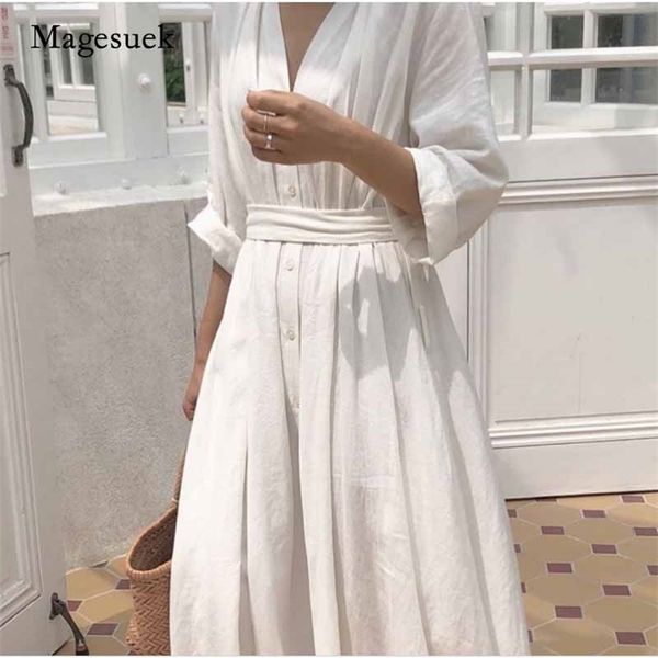 spring summer a-line white vintage women dress loose shirt solid plus size cotton long elegant vestidos 10054 210518, Black;gray
spring summer a-line white vintage women dress loose shirt solid plus size cotton long elegant vestidos 10054 210518, Black;gray