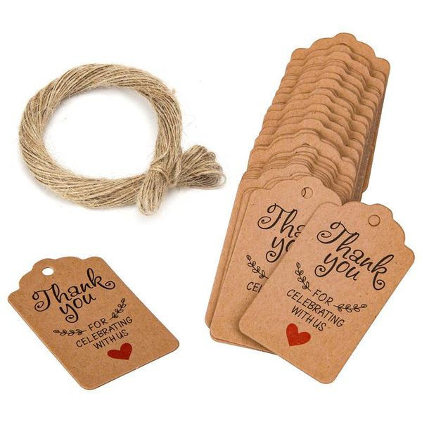 gift wrap 100pcs packaging tags handmade hang kraft paper thank you box labels for diy wedding party or candy #t20
gift wrap 100pcs packaging tags handmade hang kraft paper thank you box labels for diy wedding party or candy #t20