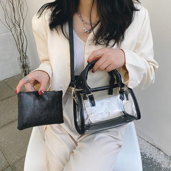 new jelly bag and mother transparent female child plastic shoulder messenger beach pillow handbag eojds
new jelly bag and mother transparent female child plastic shoulder messenger beach pillow handbag eojds