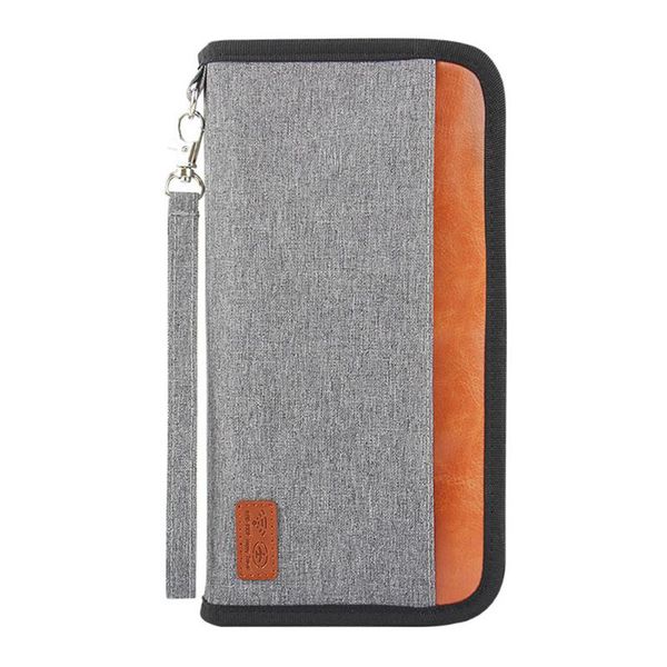card holders durable flight tickets organizer money waterproof passport holder accessories business blocking travel wallet clutch, Brown;gray
card holders durable flight tickets organizer money waterproof passport holder accessories business blocking travel wallet clutch, Brown;gray
