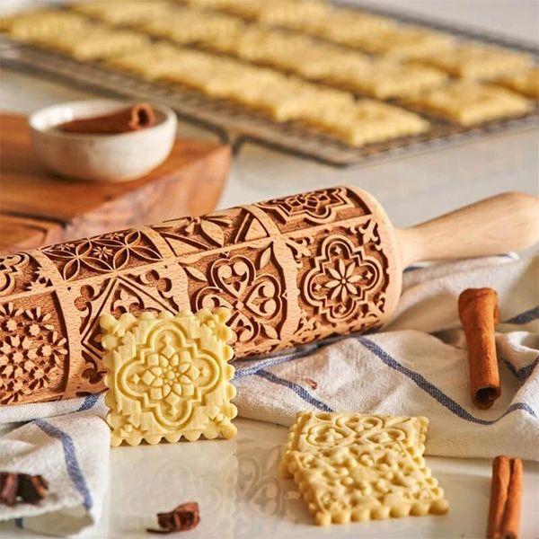 rolling pins & pastry boards christmas rock snowflake elk wooden embossing baking cookies biscuit fondant cake patterned roller 35*5cm
rolling pins & pastry boards christmas rock snowflake elk wooden embossing baking cookies biscuit fondant cake patterned roller 35*5cm
