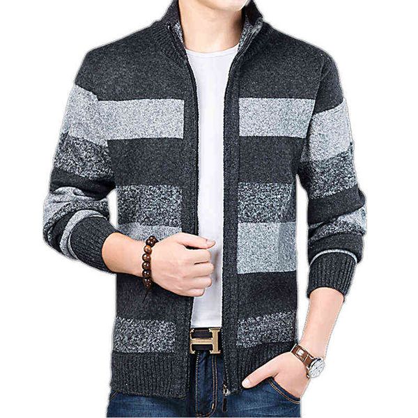 new mens cardigan fashion slim fit sweater men knitted warm thick cardigan coat male casual brand clothing striped sweaters coat y1122, Black;brown
new mens cardigan fashion slim fit sweater men knitted warm thick cardigan coat male casual brand clothing striped sweaters coat y1122, Black;brown