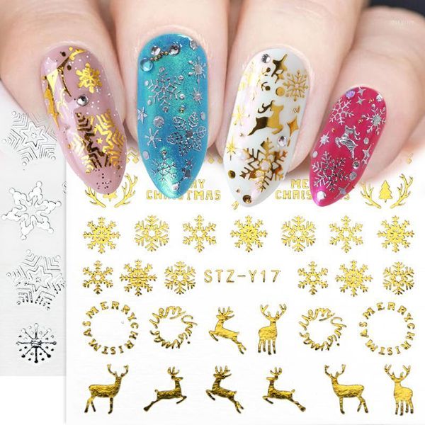 gold silver christmas nail sticker snowflake flower moon elk water transfer decal xmas tree winter full wrap slider sastz-ya-11, Black
gold silver christmas nail sticker snowflake flower moon elk water transfer decal xmas tree winter full wrap slider sastz-ya-11, Black