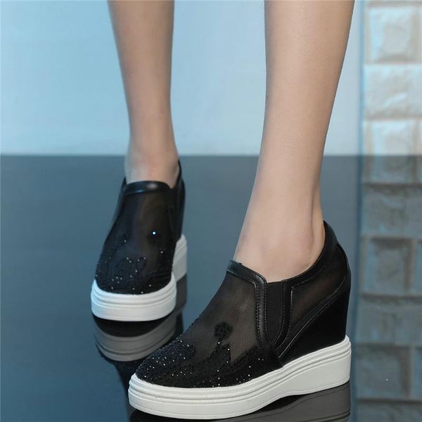 casual shoes women genuine leather wedges high heel ankle boots female round toe fashion sneakers breathable platform pumps shoe, Black
casual shoes women genuine leather wedges high heel ankle boots female round toe fashion sneakers breathable platform pumps shoe, Black