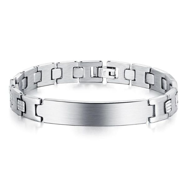 link, chain 21cm long 10mm wide simple and smooth surface of europe the united states stainless steel bracelet&bangles for men, Black
link, chain 21cm long 10mm wide simple and smooth surface of europe the united states stainless steel bracelet&bangles for men, Black