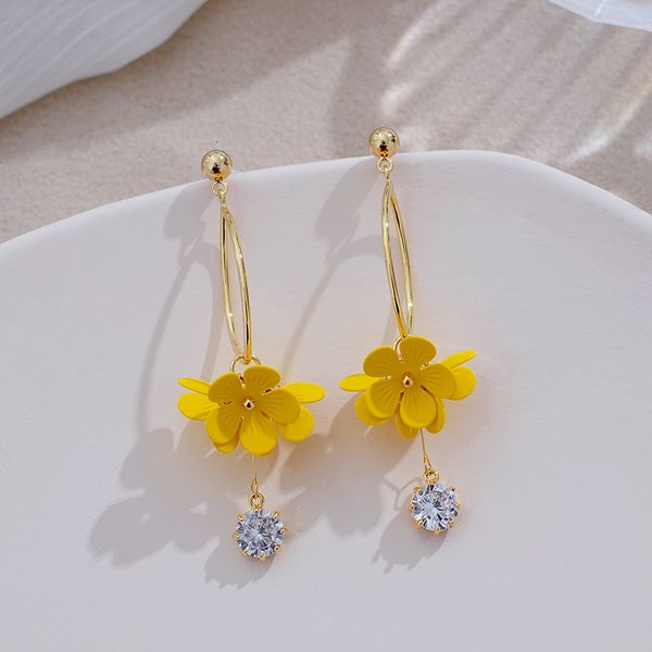 2021 fashion fairy flower spring earrings sweet long super tassel yellow, Silver
2021 fashion fairy flower spring earrings sweet long super tassel yellow, Silver