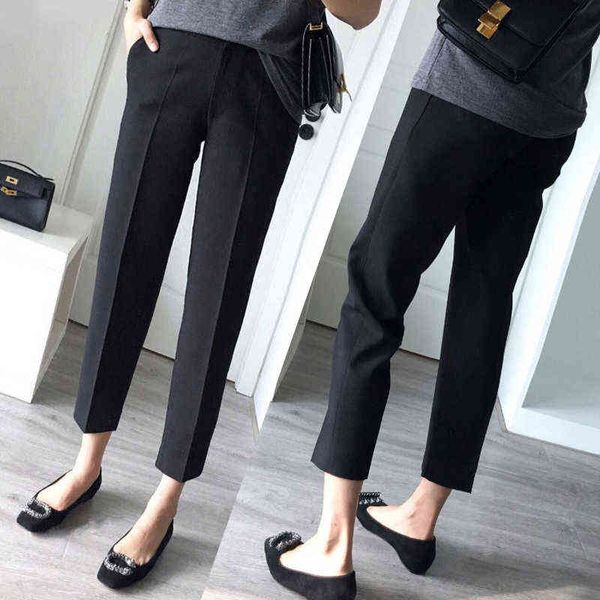spring and autumn casual pants black high-waisted thin suit women straight barrel loose winter 211124, Black;white
spring and autumn casual pants black high-waisted thin suit women straight barrel loose winter 211124, Black;white