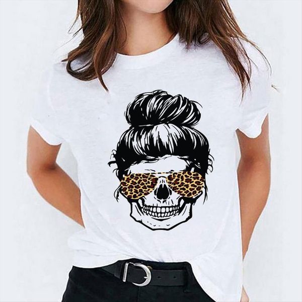 leopard skull fashion funny women halloween 90s print womens graphic ladies female tee, White
leopard skull fashion funny women halloween 90s print womens graphic ladies female tee, White