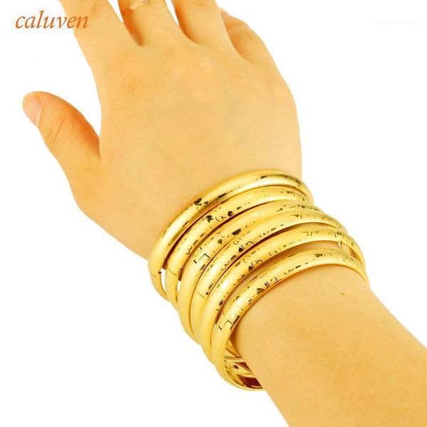 6pcs/lot 8mm dubai bangles open size laser gold color for women ethiopian & bracelets girls gift1, Black
6pcs/lot 8mm dubai bangles open size laser gold color for women ethiopian & bracelets girls gift1, Black