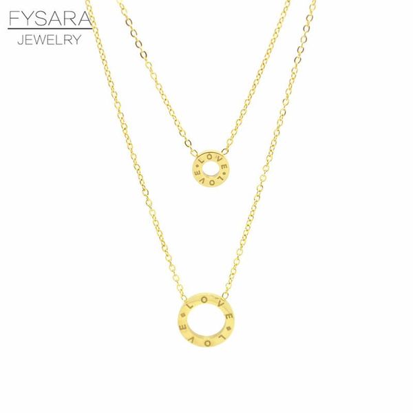 pendant necklaces fysara letter love two circle pendants necklace for women stainless steel layered luxury jewely couple gift, Silver
pendant necklaces fysara letter love two circle pendants necklace for women stainless steel layered luxury jewely couple gift, Silver